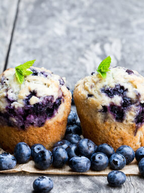 Lemon zest Lemon blueberry muffins