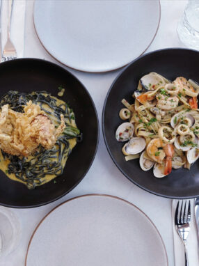 Seafood pasta linguine recipe featured image