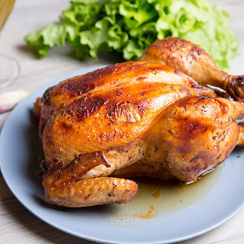 Spicy Lemon-Herb Whole Roasted Chicken and Vegetables