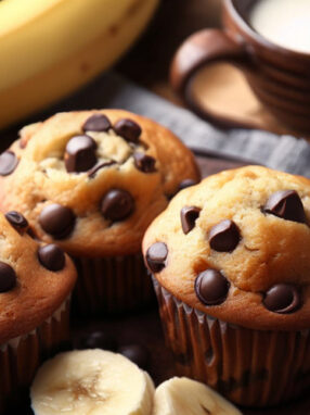 banana chocolate chip muffins featured image1