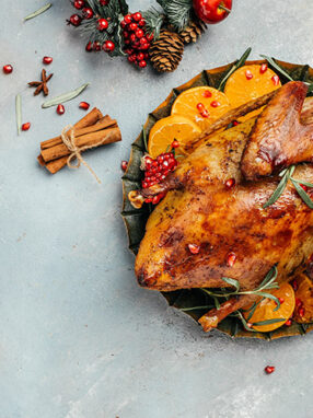 holiday thanksgiving dinner roast turkey recipe featured image